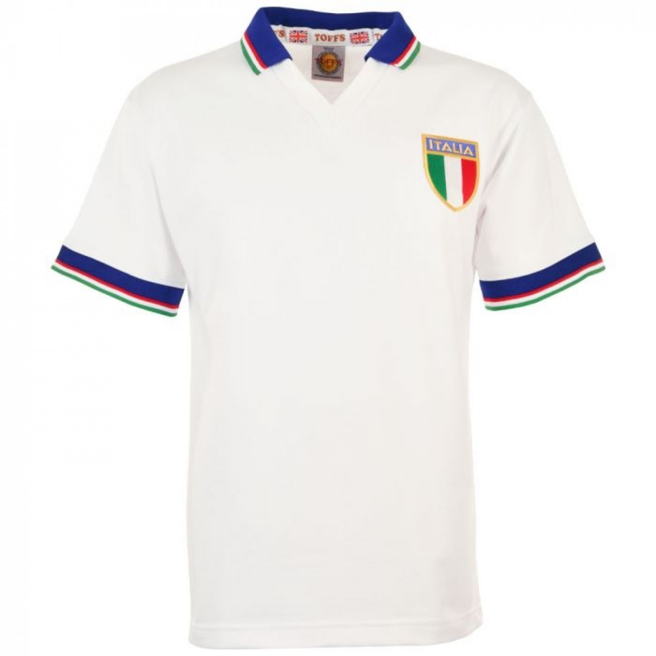Maglia Vintage Italia Mondiale 1982 Bianco cotone Retrofootball