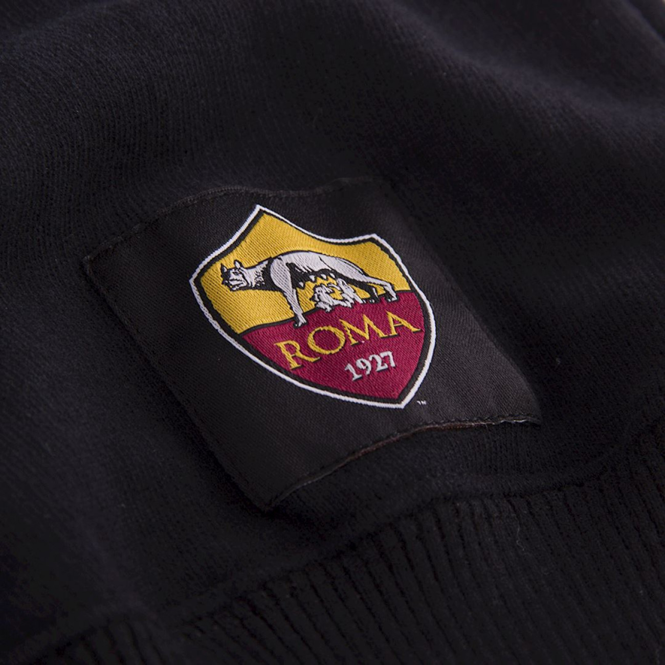 AS Roma Black Sweater logo 80s | Retrofootball®
