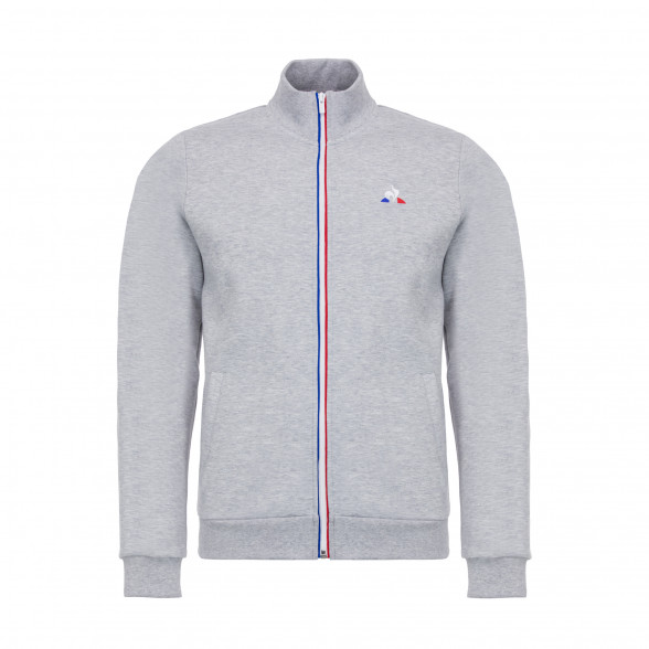 Felpa con Zip Essentiels Grigia