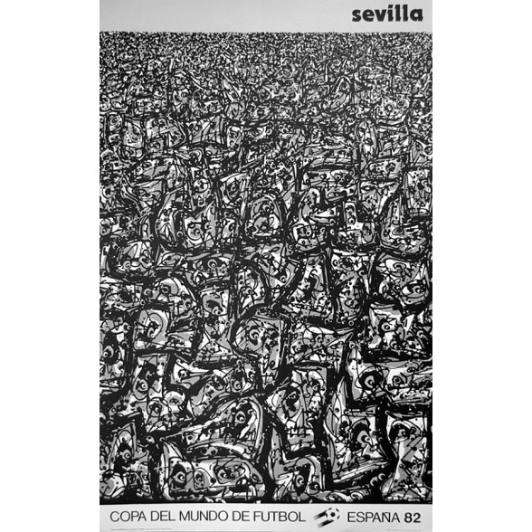 Cartel Oficial de Sevilla - La multitud de Saura