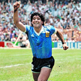 Seconda maglia Argentina 1986 Blu Maradona