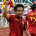 Seconda maglia bordeaux calcio del Tibet