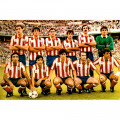 Atletico Madrid Team con la maglia del Atletico Madrid 1985-86