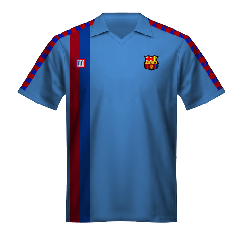 Camiseta FC Barcelona 1988/89 visitante azul claro