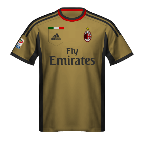 Tercera camiseta Milan 2013/14