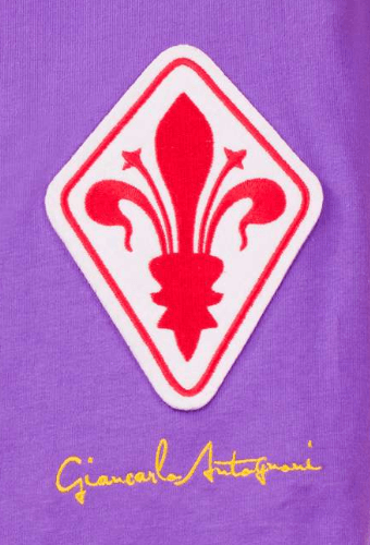 ESCUDO AC FIORENTINA CON FIRMA DE GIANCARLO ANTOGNONI
