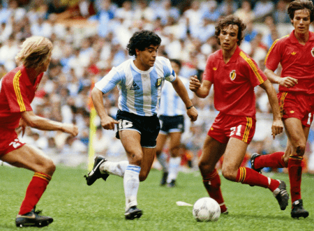 ARGENTINA BELGICA 2-0 SEMINFINALES MUNDIAL 86 GOL MARADONA