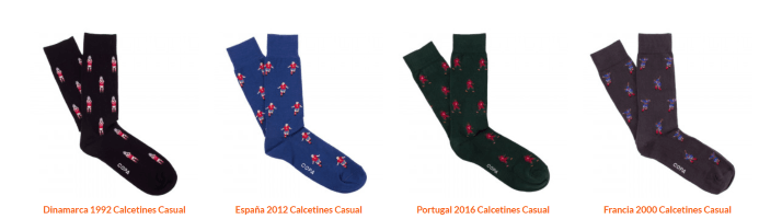 Calcetines de Futbol con diseños de la historia del futbol