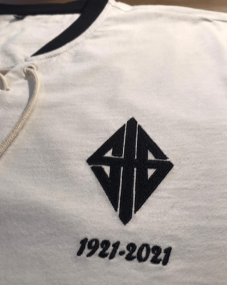 Detalle de camiseta retro SF GECHINGEN CENTENARIO