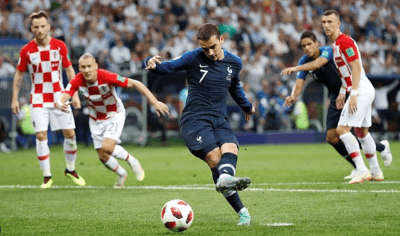 GRIEZMANN PENALTI FRENTE A CROACIA FINAL WC 2018 GRIEZMANN PENALTI FRENTE A CROACIA FINAL WC 2018