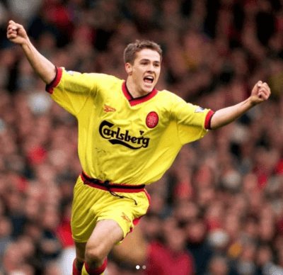 Camiseta Liverpool 1997-98 con Michael Owen