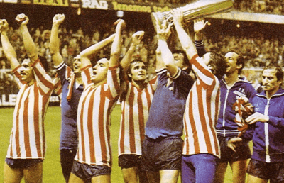 Juventus ganadores copa de la uefa 1977 contra Athletic Bilbao