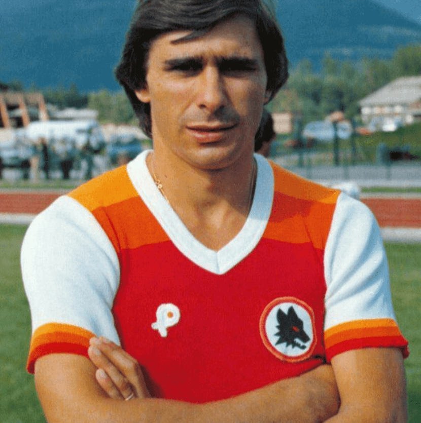 bruno conti as roma 1978-79 shirt