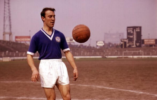 Jimmy Greaves con la maglia del Chelsea anni 60, 1960