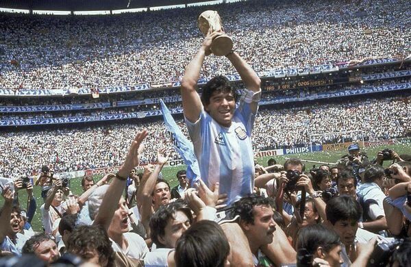 Diego Maradona, campiona del mondo a Messico '86