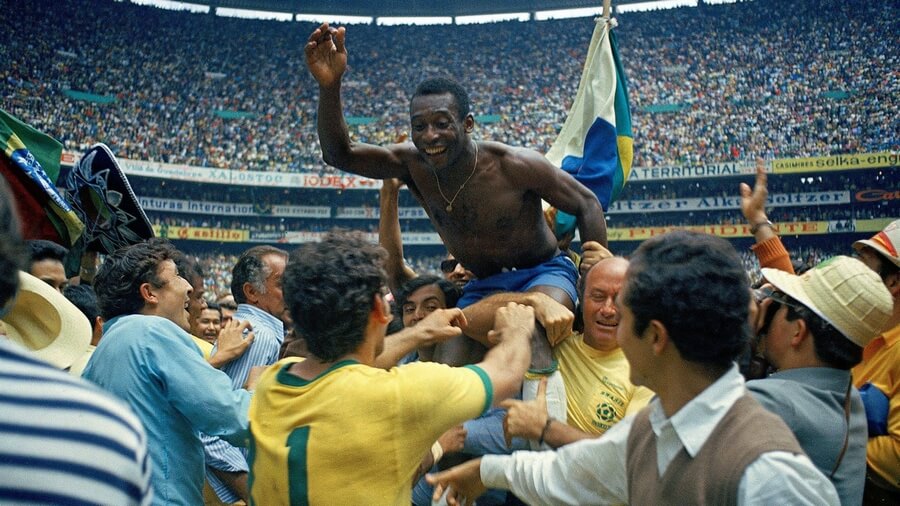 Pele Brasile Campione del Mondo 1970 Messico 70